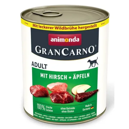 Animonda GranCarno Original Adult Rind Hirsch Apfel Wołowina, Jeleń + Jabłko puszka 800g