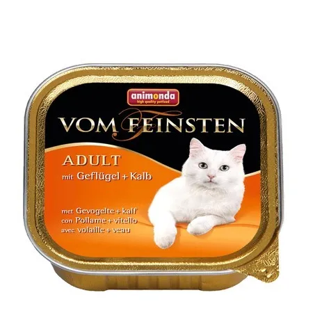 Animonda vom Feinsten Cat Adult z Drobiem i Cielęciną tacka 100g-2026012