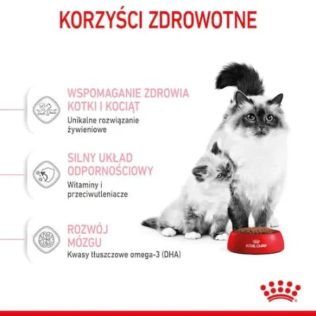 Royal Canin Mother&Babycat karma sucha dla kotek w okresie ciąży, laktacji i kociąt od 1 do 4 miesiąca 4kg-2026051