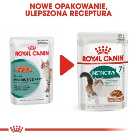 Royal Canin Instinctive +7 w sosie karma mokra dla kotów starszych, wybrednych saszetka 85g-2026531
