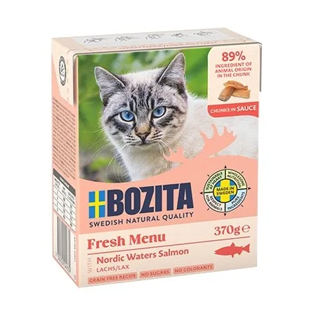 Bozita z Łososiem kawałki w sosie kartonik 370g