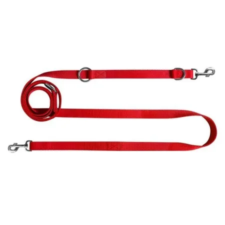 CHABA Smycz taśma regulowana - 16mm x 130/260cm czerwona-2027058