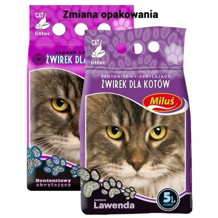 Miluś Lawenda żwir zbrylający bentonitowy 5L-2027906