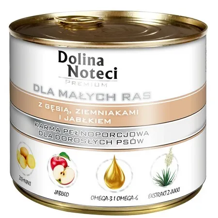 Dolina Noteci Premium Pies Mały Gęś, ziemniaki i jabłko puszka 185g-2028697