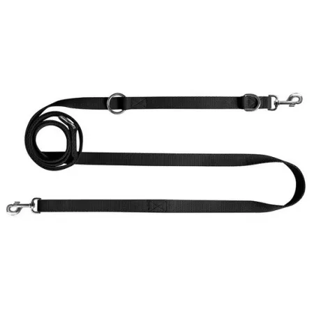 CHABA Smycz taśma regulowana - 20mm x 130/260cm czarna-2028924