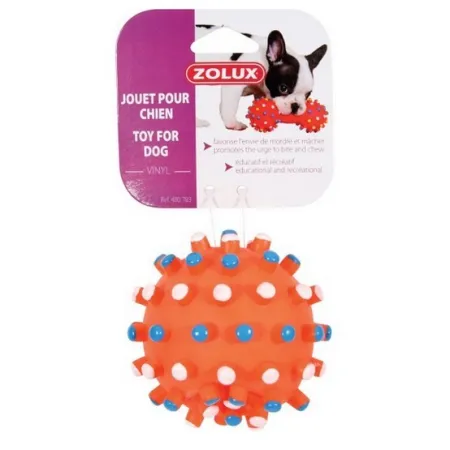 Zolux Zabawka winylowa piłka z wypustkami 9cm [480783]-2028967