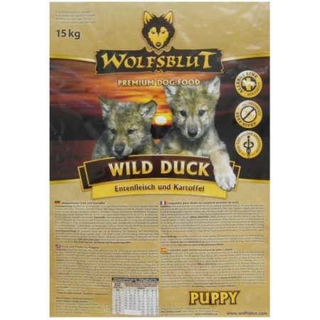 Wolfsblut Dog Wild Duck Puppy - kaczka i bataty 2kg-2029252