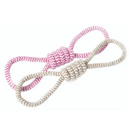 Dingo Zabawka dla psa - Przeciągacz z rączką różowy-2029653