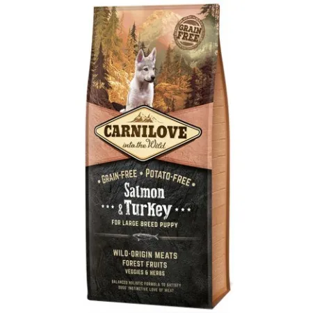 Carnilove Dog Salmon & Turkey Large Puppy - łosoś i indyk 12kg