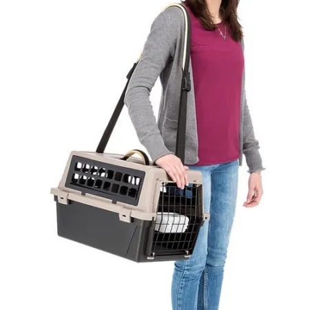 Ferplast Atlas 10 Trendy Plus - transporter czarny/beż/czarny [73027099]-2030102