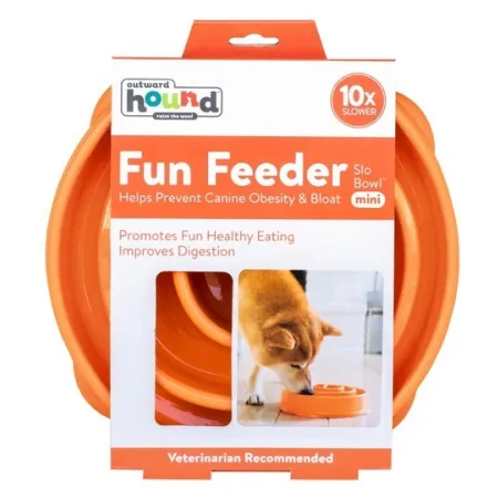 Outward Hound Fun Feeder Mini Miska spowalniająca pomarańczowa [51004]-2030154