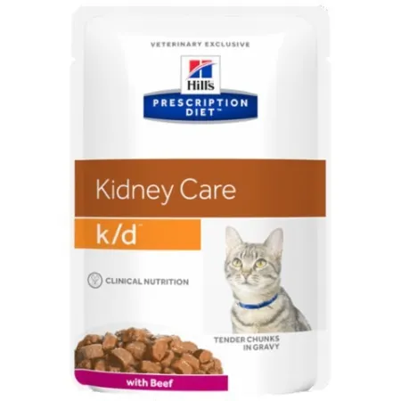 Hill's Prescription Diet k/d Feline Wołowina saszetka 85g-2030253