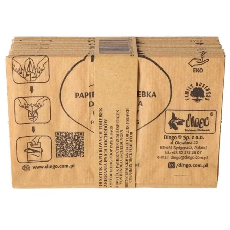 Dingo Papierowe torebki na odchody 10szt-2030703