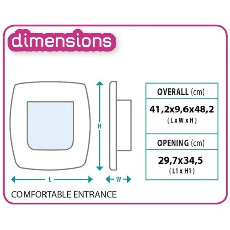 Ferplast Swing 15 Drzwiczki brązowe [72108012]-2030971