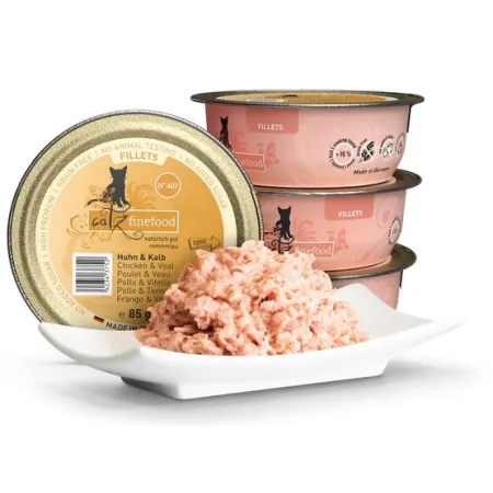 Catz Finefood Filety N.407 Kurczak/Cielęcina tacka 85g-2030993