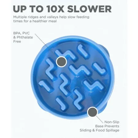 Outward Hound Fun Feeder Mini Miska spowalniająca niebieska [67830]-2031281