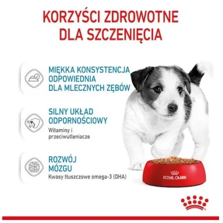 Royal Canin Mini Puppy karma mokra w sosie dla szczeniąt, od 2 do 10 miesiąca życia, ras małych saszetka 85g-2031499