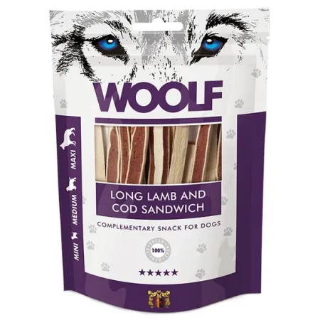 Woolf Soft Lamb & COD Sandwich Long 100g-2031640