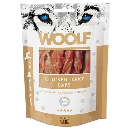 Woolf Chicken Jerky Bars 100g-2031691