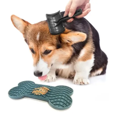 Flamingo Lick Pad Mata antystresowa M niebieska-2032138