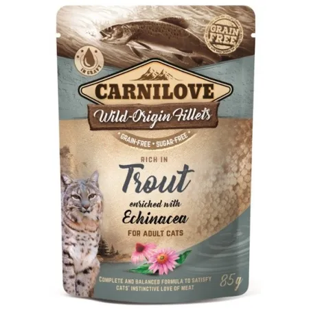 Carnilove Cat Trout & Echinacea - pstrąg i Echinacea saszetka 85g