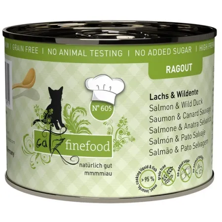 Catz Finefood Ragout N.605 Łosoś i Dzika Kaczka puszka 190g