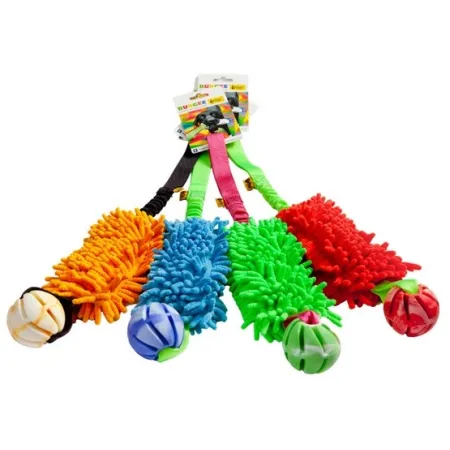 Dingo Zabawka dla psa - Szarpak Mop Bungee z piłką pomarańczowy-2032926