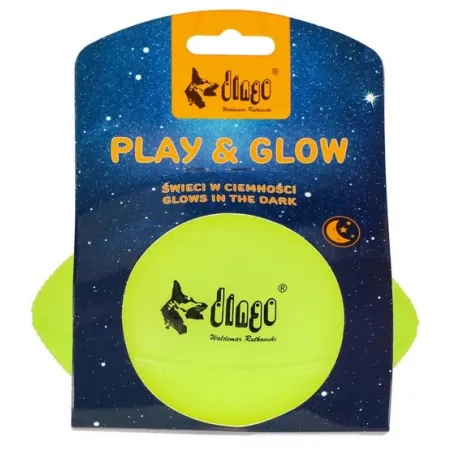 Dingo Zabawka dla psa - Piłka świecąca Play & Glow 14x8cm-2032965