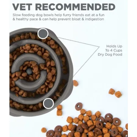 Outward Hound Fun Feeder Mini Miska spowalniająca szara [69891]-2033005