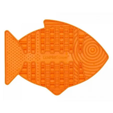 LickiMat Classic Casper Rybka paski miękka pomarańczowa-2033221