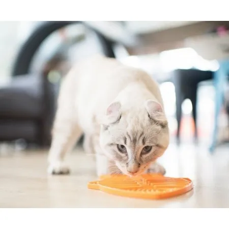 LickiMat Classic Casper Rybka paski miękka pomarańczowa-2033222