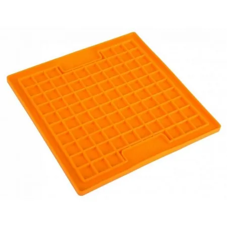 LickiMat Playdate Kwadrat miękki pomarańczowy-2033235