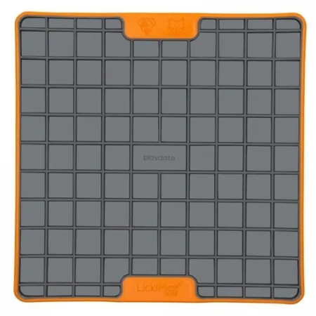 LickiMat Playdate Deluxe/Tuff Kwadrat twardy pomarańczowy
