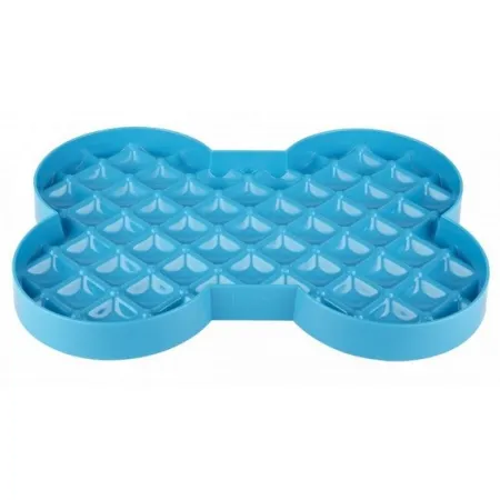 SloDog Slow Feeder Plate Miska spowalniająca duża kość turkusowa-2033279