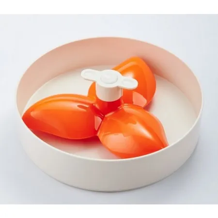 Spin Interaktywna miska Flower/Spin biało-pomarańczowa-2033283