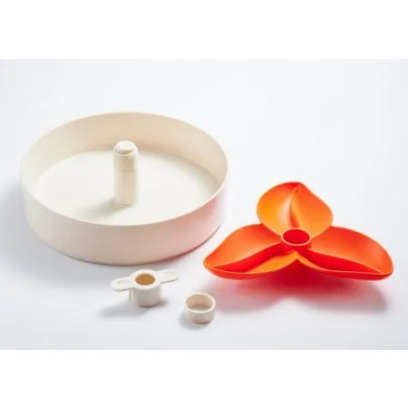 Spin Interaktywna miska Flower/Spin biało-pomarańczowa-2033284