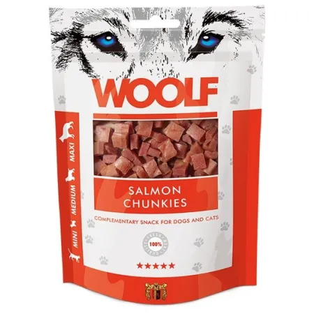 Woolf Soft Salmon Chunkies 100g-2033381