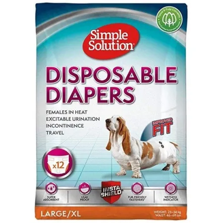 Simple Solution Pieluchy jednorazowe dla suczek XL 12szt.