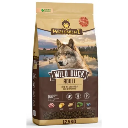 Wolfsblut Dog Wild Duck - kaczka i ziemniaki 12,5kg-2033622