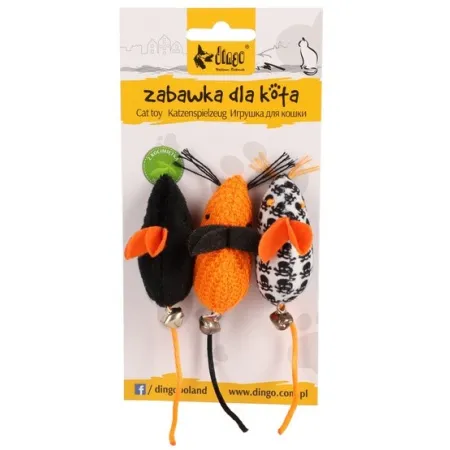 Dingo Zabawka dla kota - Myszki z Salem 3szt