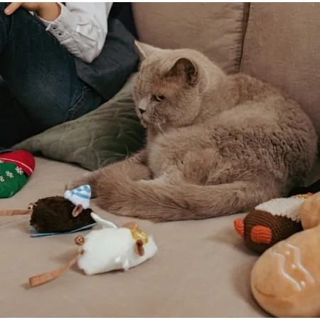 Dingo Zabawka dla kota - Mysz Narciarz-2033703