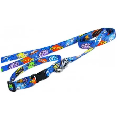 Matteo Obroża Klamra Plastikowa 25mm graffiti niebieskie-2033763