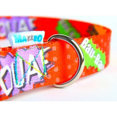 Matteo Obroża Klamra LED 25mm graffiti czerwone-2033766