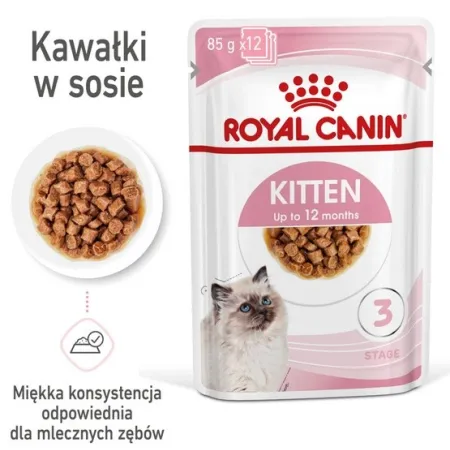 Royal Canin Feline Kitten Multipack karma mokra dla kociąt do 12 miesiąca życia saszetki 4x85g-2033887
