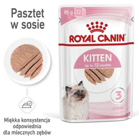 Royal Canin Feline Kitten Multipack karma mokra dla kociąt do 12 miesiąca życia saszetki 4x85g-2033891