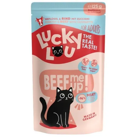 Lucky Lou Lifestage Adult Drób i wołowina saszetka 125g-2033919