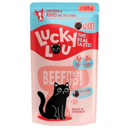 Lucky Lou Lifestage Adult Drób i wołowina saszetka 125g-2033922