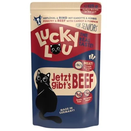 Lucky Lou Lifestage Senior Drób i wołowina saszetka 125g-2033959