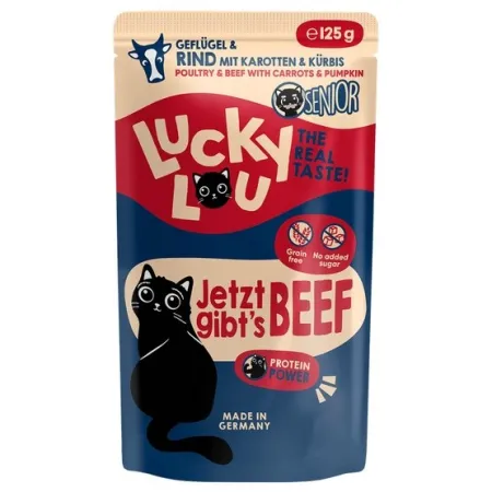 Lucky Lou Lifestage Senior Drób i wołowina saszetka 125g-2033962