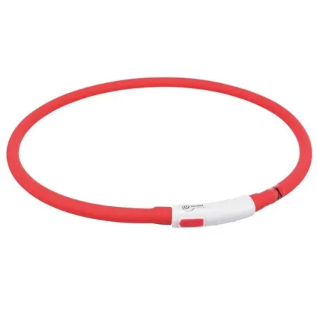 Trixie Opaska LED USB silikonowa XS-XL 70/1cm czerwona-2034203